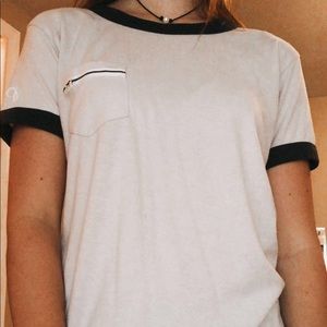 Purple short sleeve top